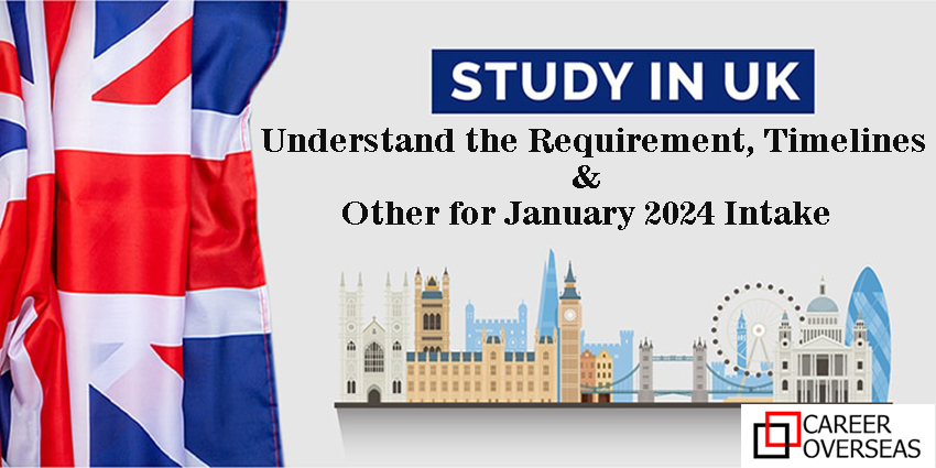 Ready to Study in UK| Understand the Requirement, Timelines and Other for January 2024 Intake